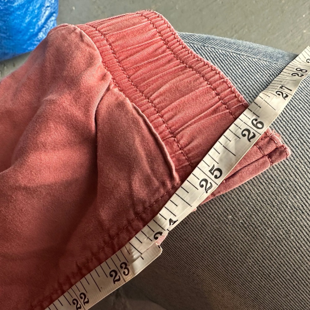 Gorpcore Paperbag Waist Joggers Rose Pink XXS Lyocell Drawstring Relaxed Pants - Picture 11 of 11